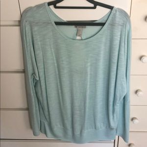 Light blue long sleeve top